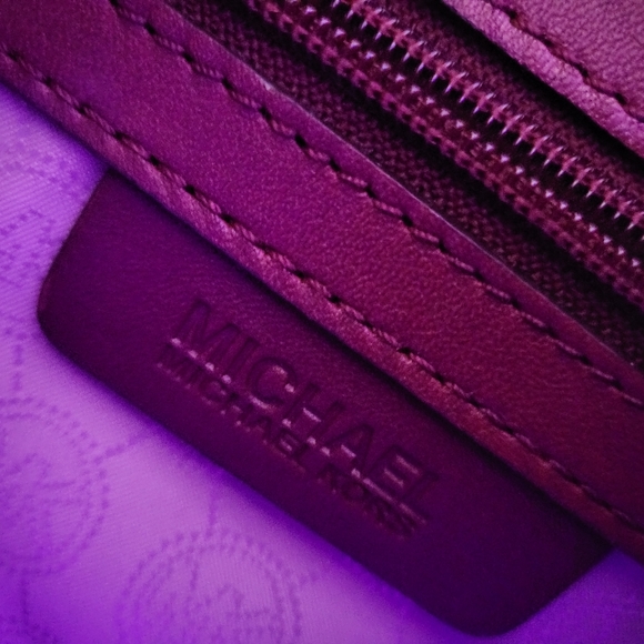 Micheal Kors Selma Medium Quilted Leather Satchel - Unused - Burgundy - Picture 6 of 7